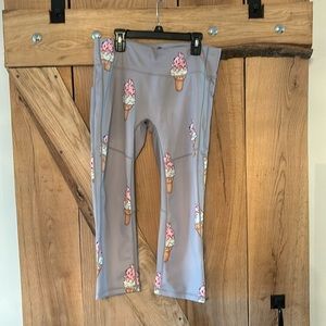 FEED ME FIGHT ME ICE CREAM SKULL CAPRI LEGGINGS